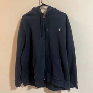 Polo Ralph Lauren Double Knit Hoodie Full Zip Embroidered Pony Men's Sz  3XB
